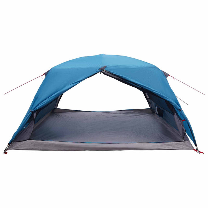 Backpacking Telt Blå 4-personers 185T Polyester med PU Coating