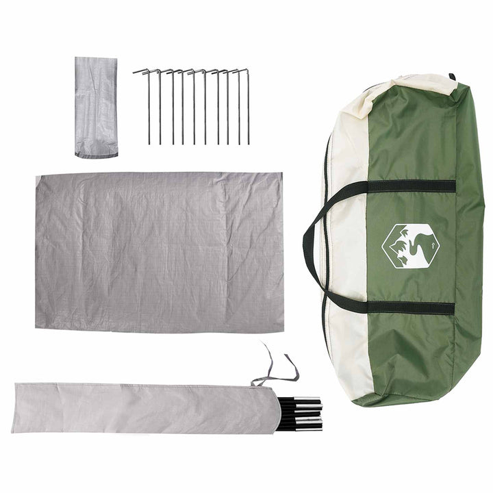 Party Tent Grøn 4-personers 185T Polyester med PU Coating