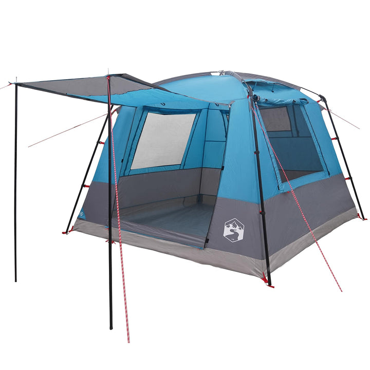 Party Tent Blå 10-personers 185T Polyester med PU Coating