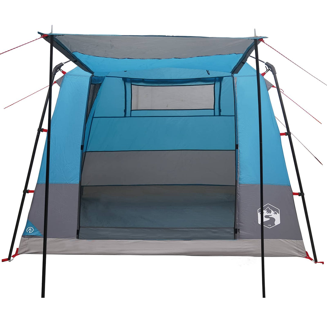 Party Tent Blå 10-personers 185T Polyester med PU Coating