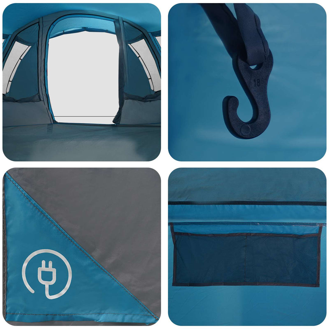 Tunneltelt Blå 675 x 392 x 210 cm 185T Polyester med PU Coating