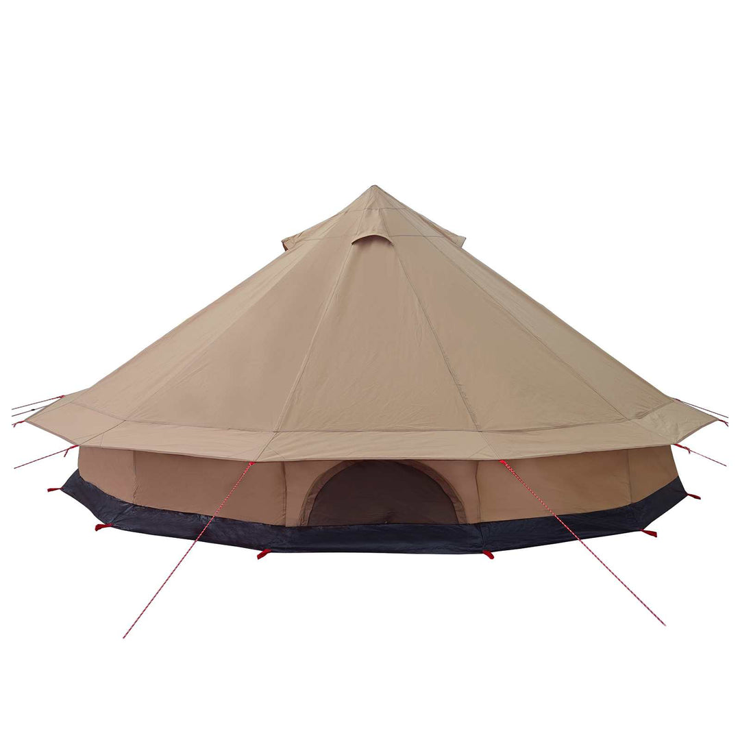 Familietelt Brun 12-person Polybomuld