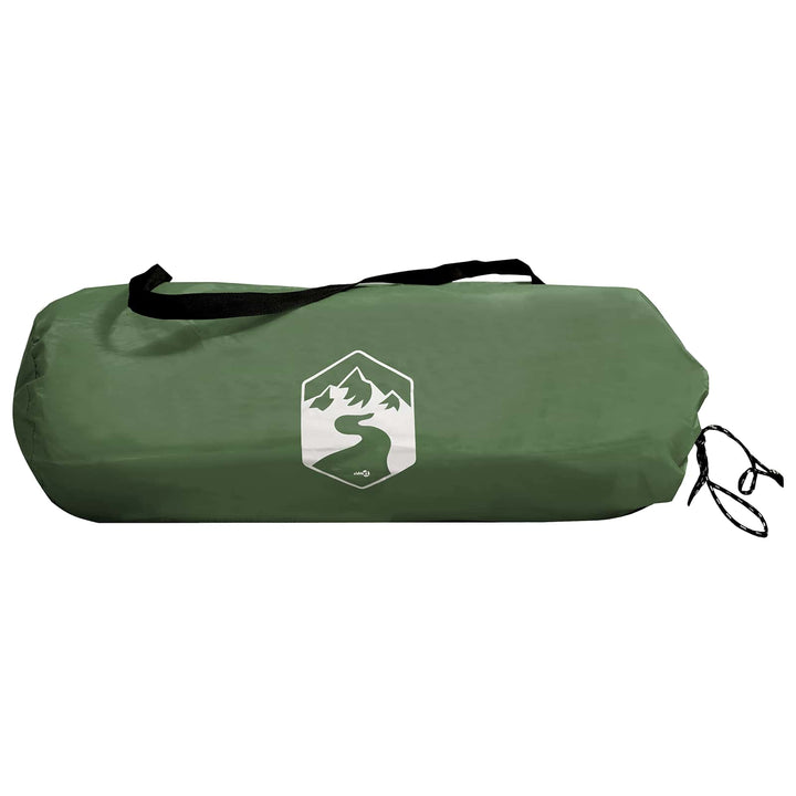 Backpacking Telt Grøn 4-personers 185T Polyester med PU Coating