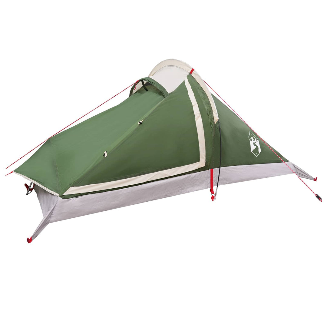 Backpacking Telt Grøn 4-personers 185T Polyester med PU Coating
