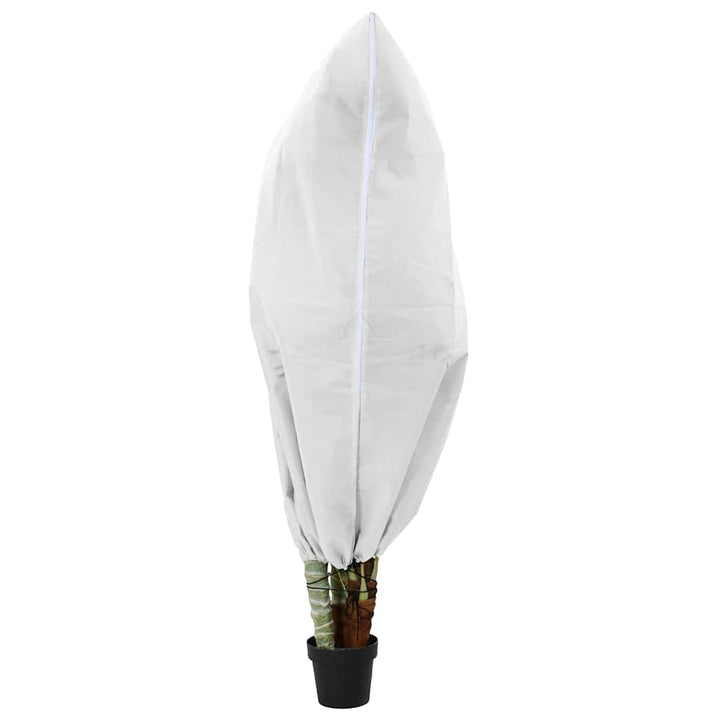 Frostbeskyttelses Plantefleece Dække 5 pcs Hvid 1,55 x 1,55 m
