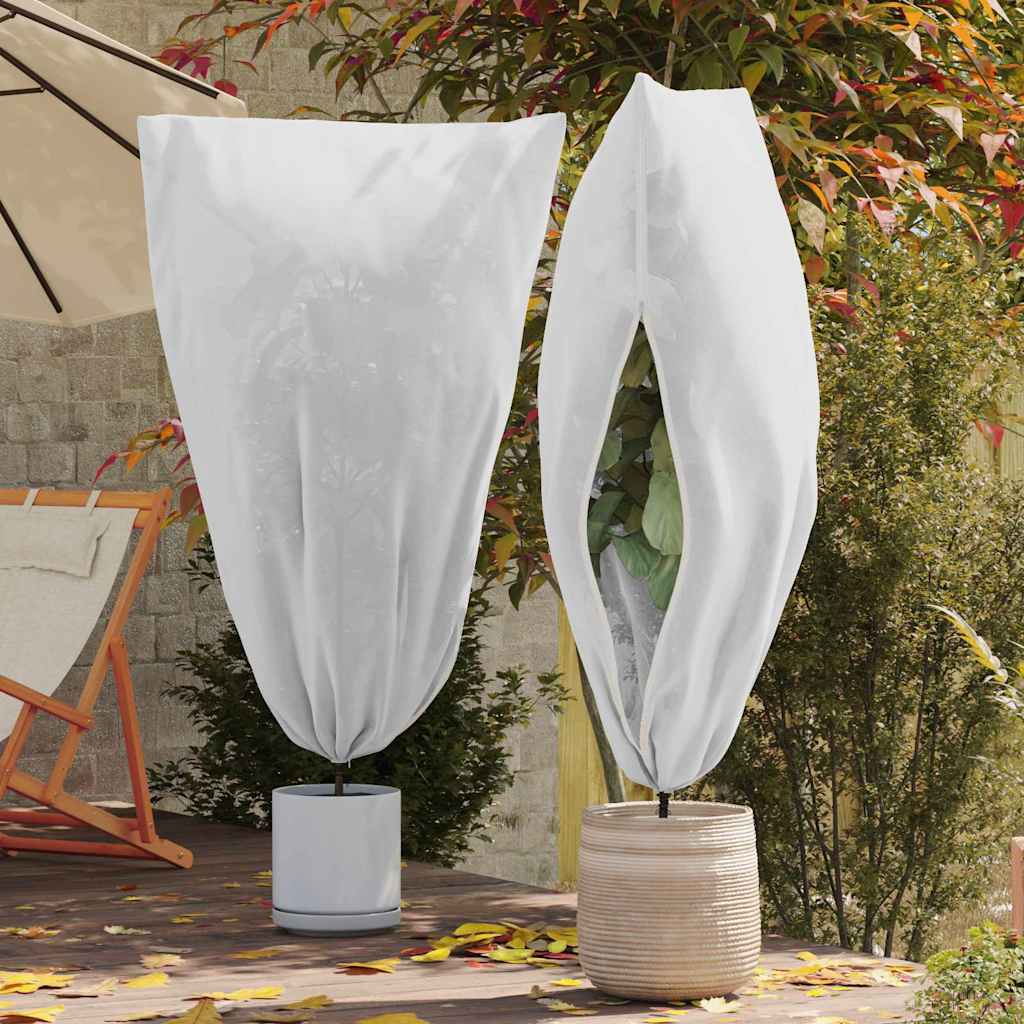 Frostbeskyttelses Plantefleece Dække 5 pcs Hvid 1,8 x 1,2 m