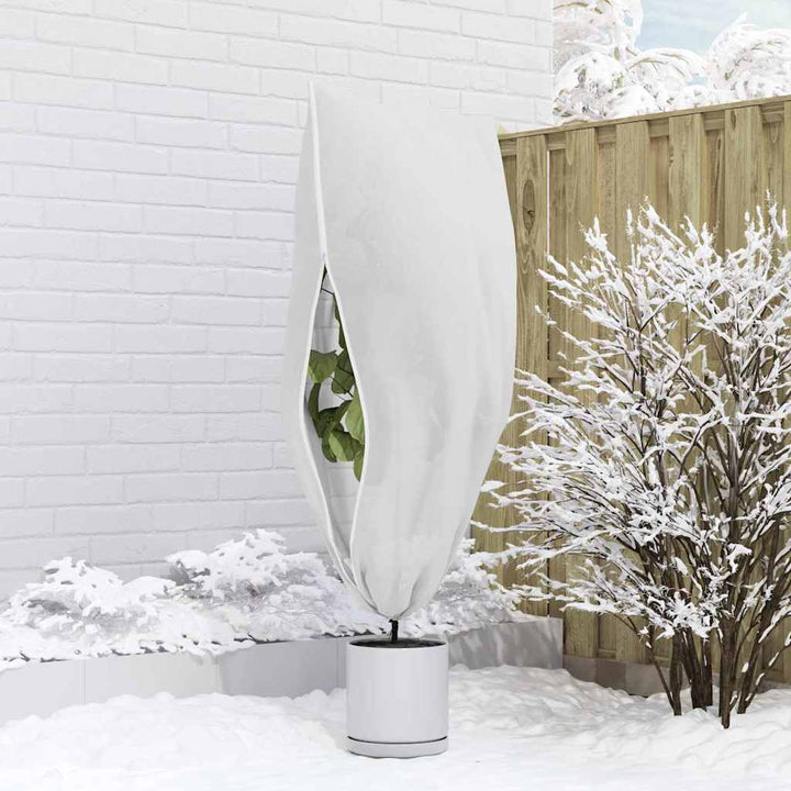 Frostbeskyttelses Plantefleece Dække 5 pcs Hvid 1,8 x 1,2 m