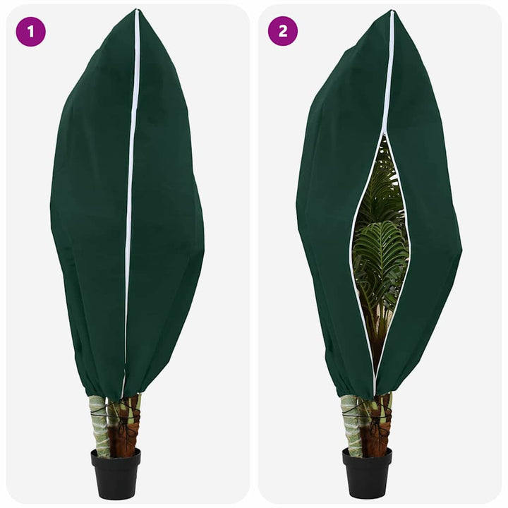 Frostbeskyttelses Plantefleece Dække 5 pcs Grøn 1,55 x 1,55 m