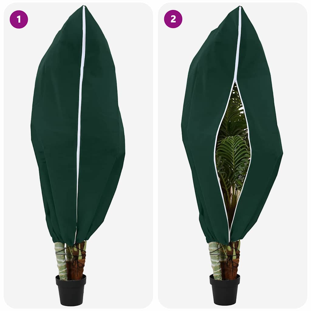 Frostbeskyttelses Plantefleece Dække 5 pcs Grøn 1,8 x 1,2 m