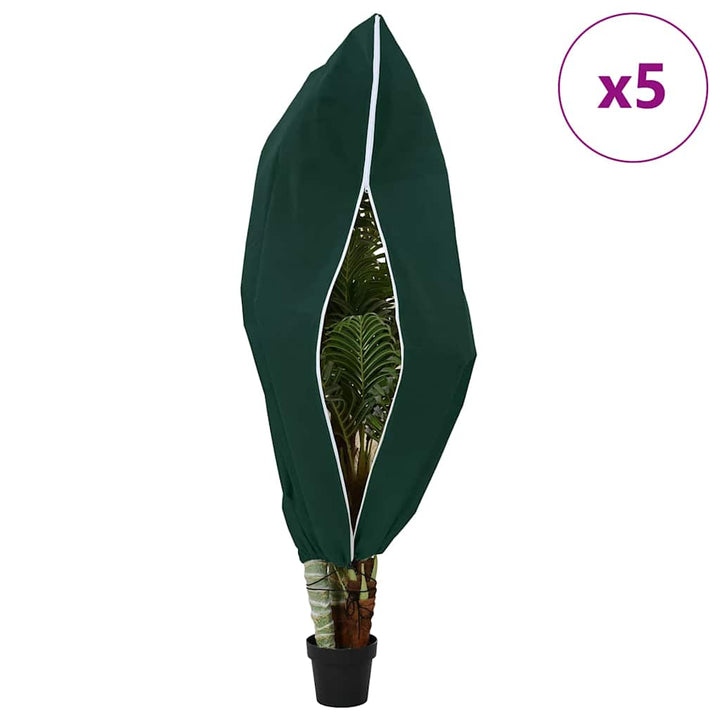 Frostbeskyttelses Plantefleece Dække 5 pcs Grøn 1,8 x 1,2 m