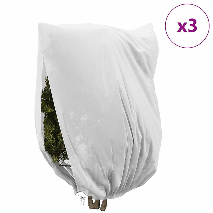 Frostbeskyttelses Plantefleece Dække 3 pcs Hvid 2,4 x 2 m
