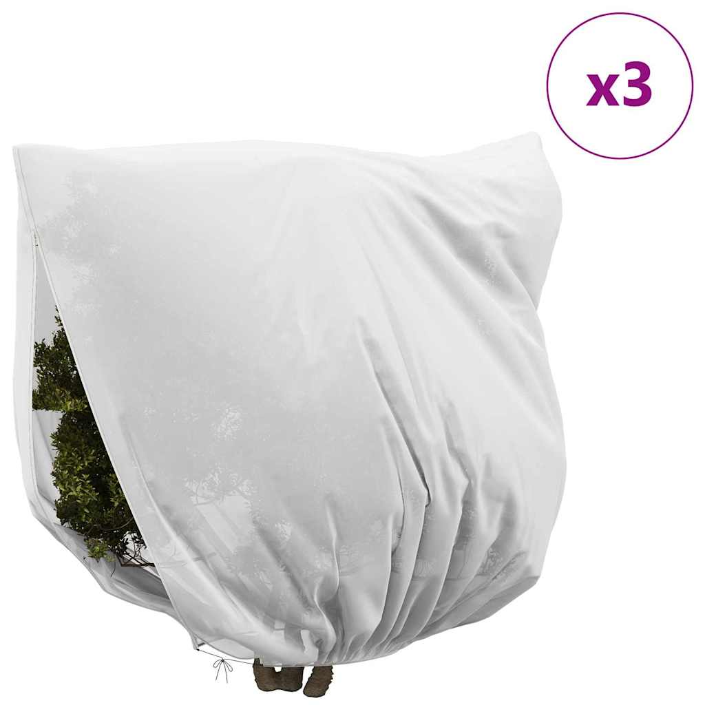 Frostbeskyttelses Plantefleece Dække 3 pcs Hvid 2,5 x 3,14 m