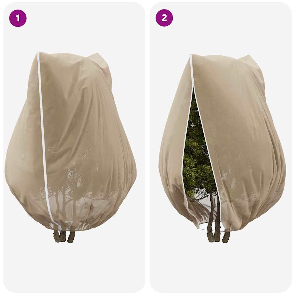 Frostbeskyttelses Plantefleece Dække 3 pcs Beige 3,5 x 2,5 m