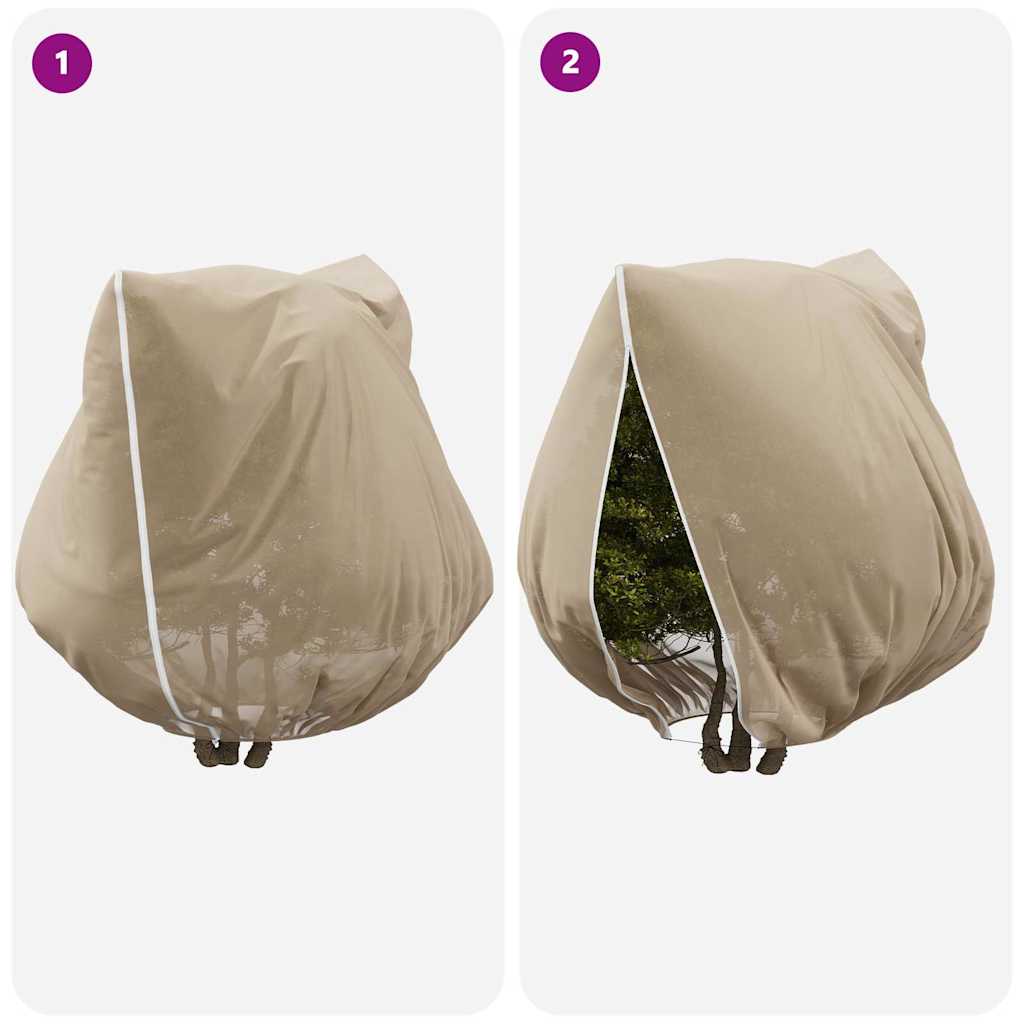 Frostbeskyttelses Plantefleece Dække 3 pcs Beige 2,5 x 3,14 m