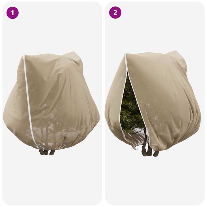 Frostbeskyttelses Plantefleece Dække 3 pcs Beige 2,5 x 3,14 m
