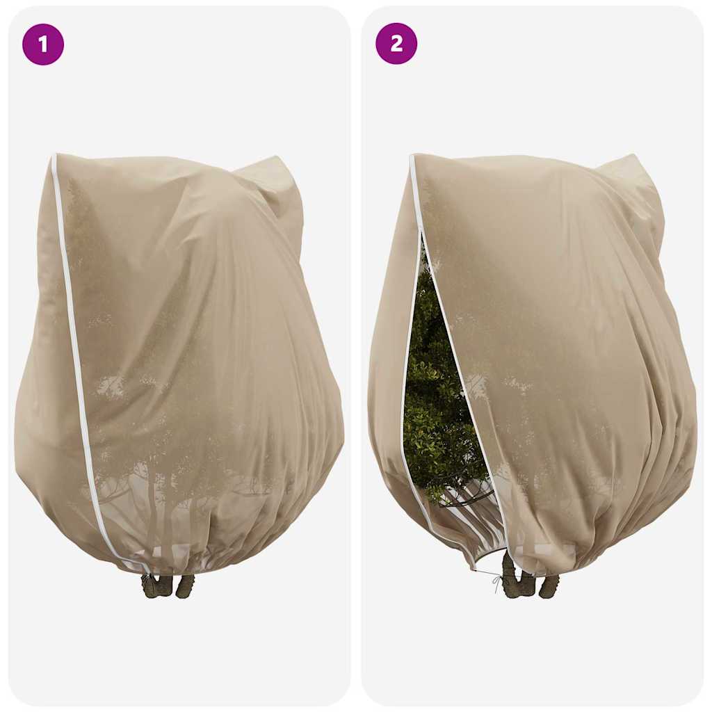 Frostbeskyttelses Plantefleece Dække 3 pcs Beige 3 x 3,93 m
