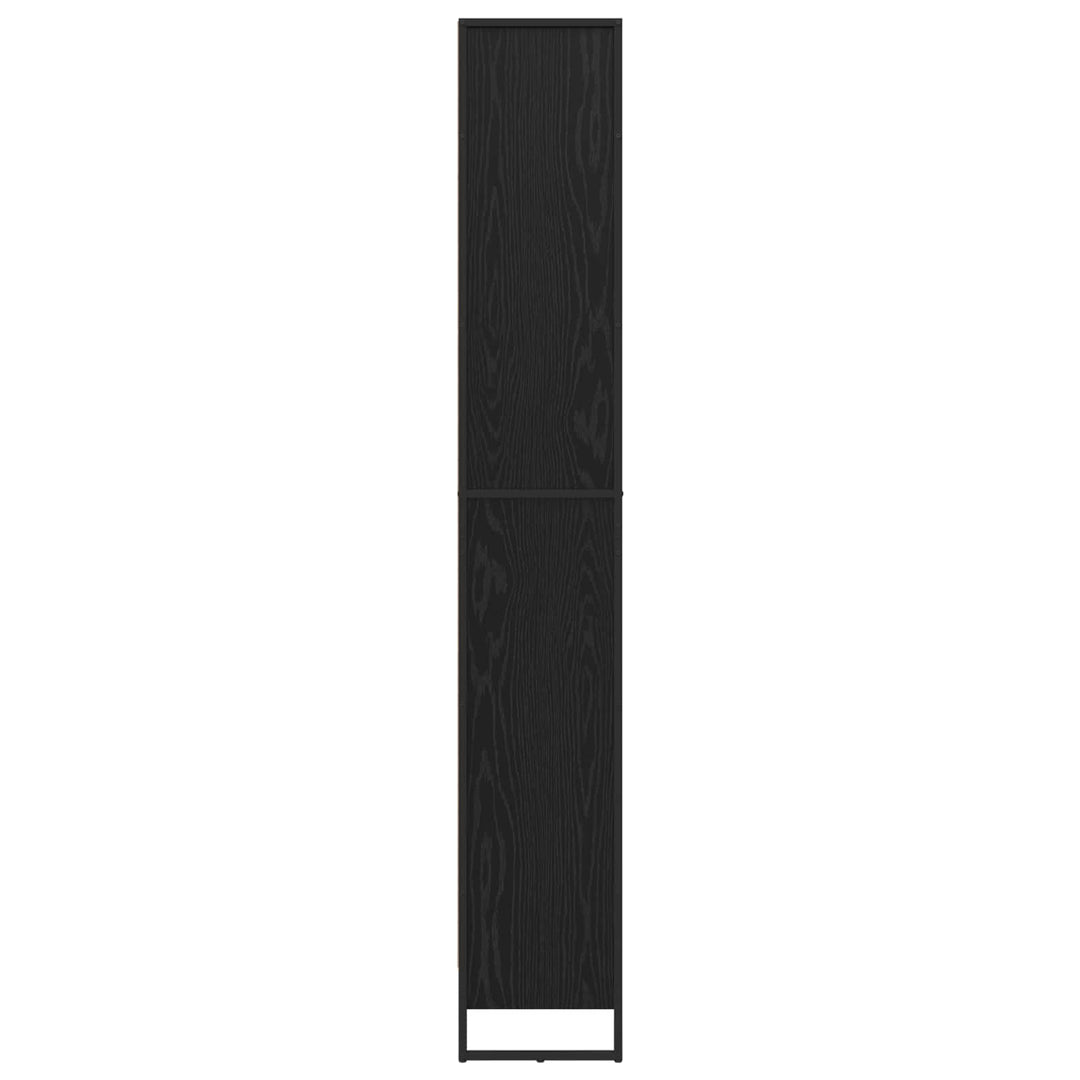 Bogskab 60 x 30 x 189,5 cm Konstrueret træ Sort eg