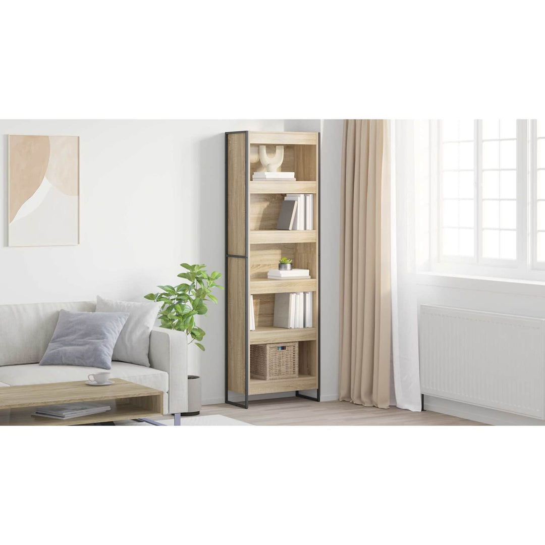 Bogskab 60 x 30 x 189,5 cm Konstrueret træ Sonoma