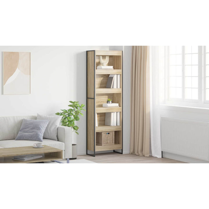 Bogskab 60 x 30 x 189,5 cm Konstrueret træ Sonoma