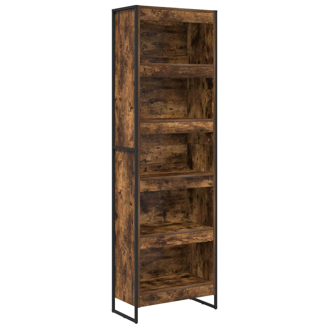 Bogskab 60 x 30 x 189,5 cm Konstrueret træ Røget Eg