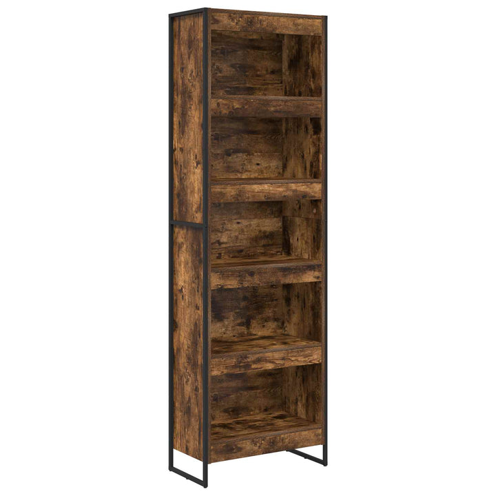 Bogskab 60 x 30 x 189,5 cm Konstrueret træ Røget Eg