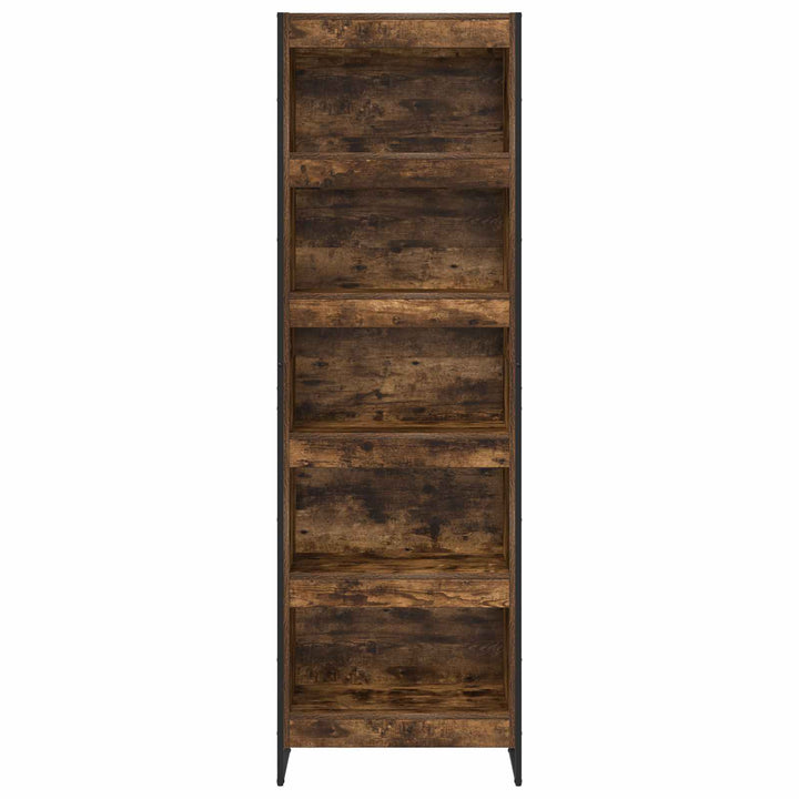 Bogskab 60 x 30 x 189,5 cm Konstrueret træ Røget Eg