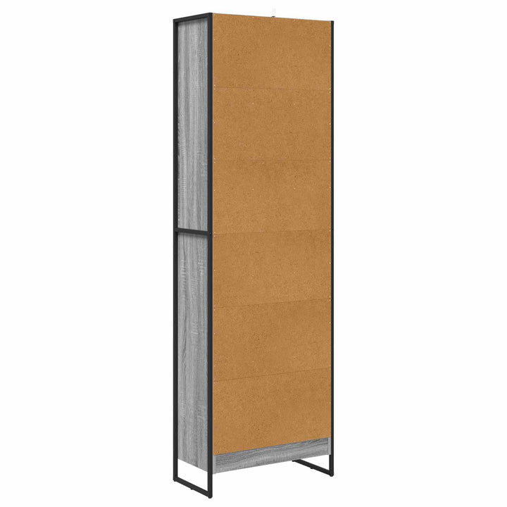 Bogskab 60 x 30 x 189,5 cm Konstrueret træ Grå Sonoma