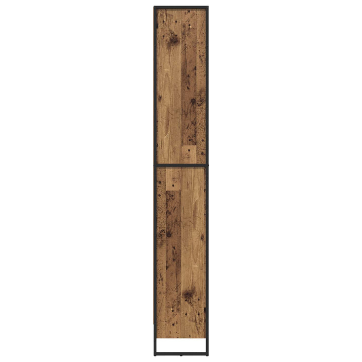 Bogskab 60 x 30 x 189,5 cm Konstrueret træ Gammelt træ