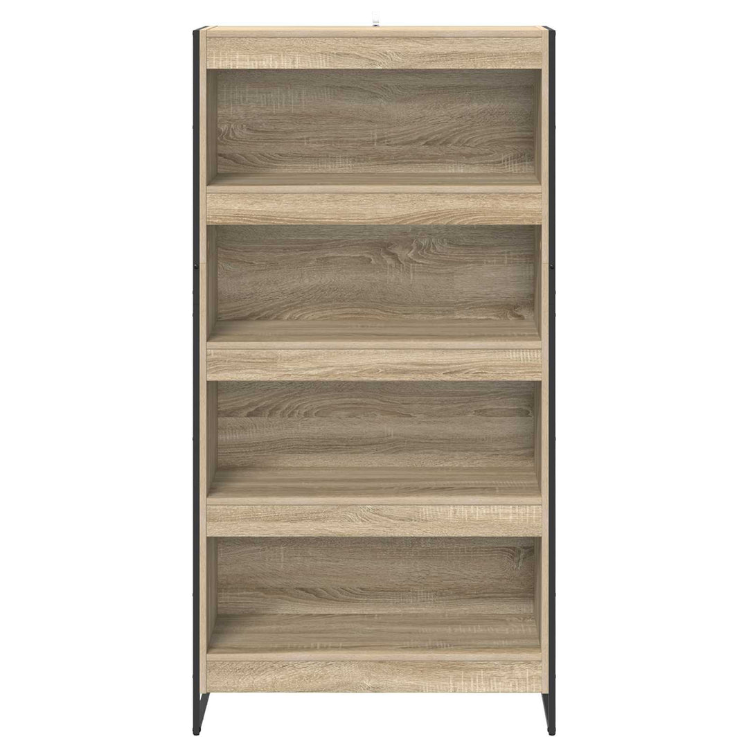 Bogskab 80 x 30 x 155 cm Konstrueret træ Sonoma