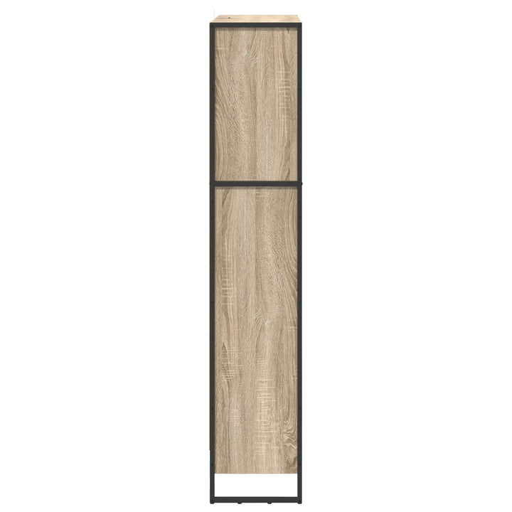 Bogskab 80 x 30 x 155 cm Konstrueret træ Sonoma