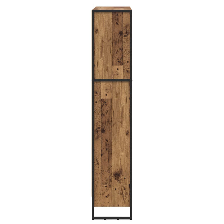 Bogskab 80 x 30 x 155 cm Konstrueret træ Gammelt træ