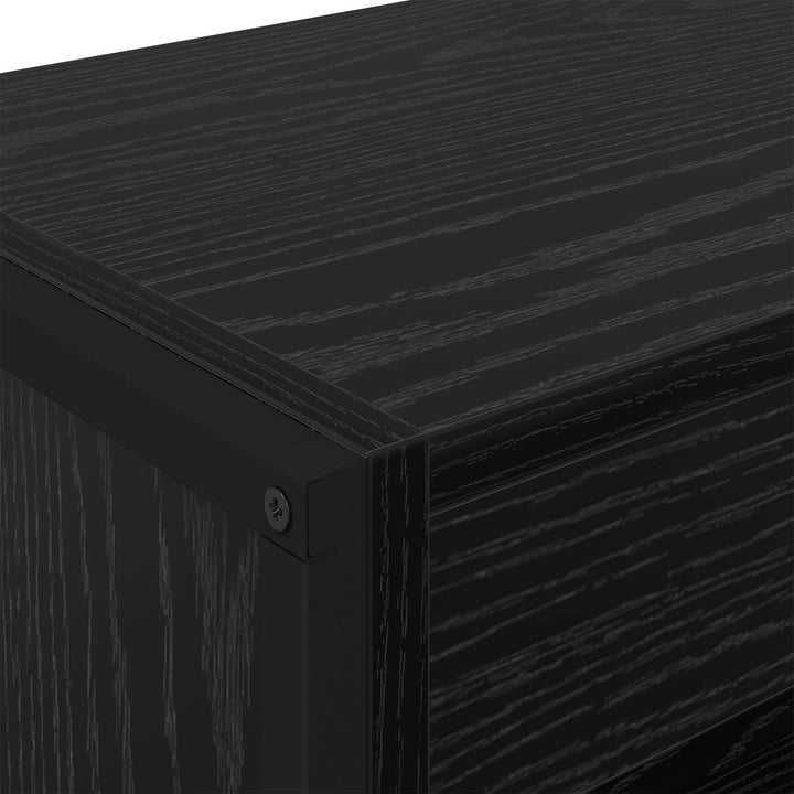 Bogskab 80 x 30 x 189,5 cm Konstrueret træ Sort eg