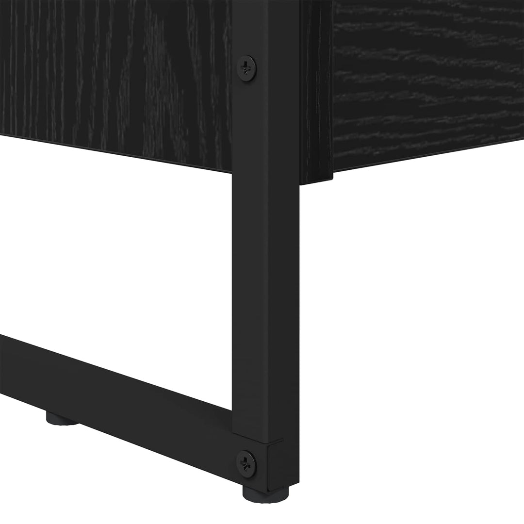 Bogskab 80 x 30 x 189,5 cm Konstrueret træ Sort eg