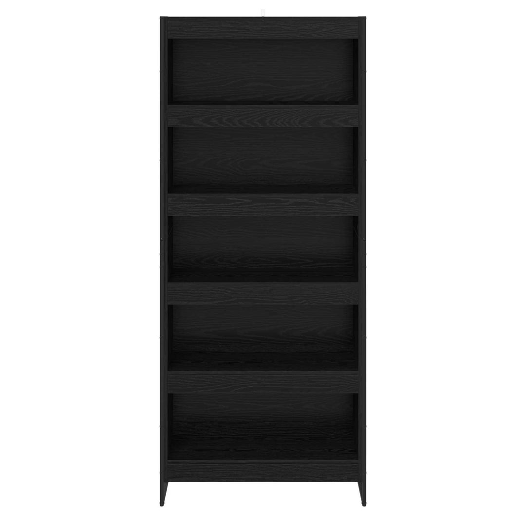 Bogskab 80 x 30 x 189,5 cm Konstrueret træ Sort eg