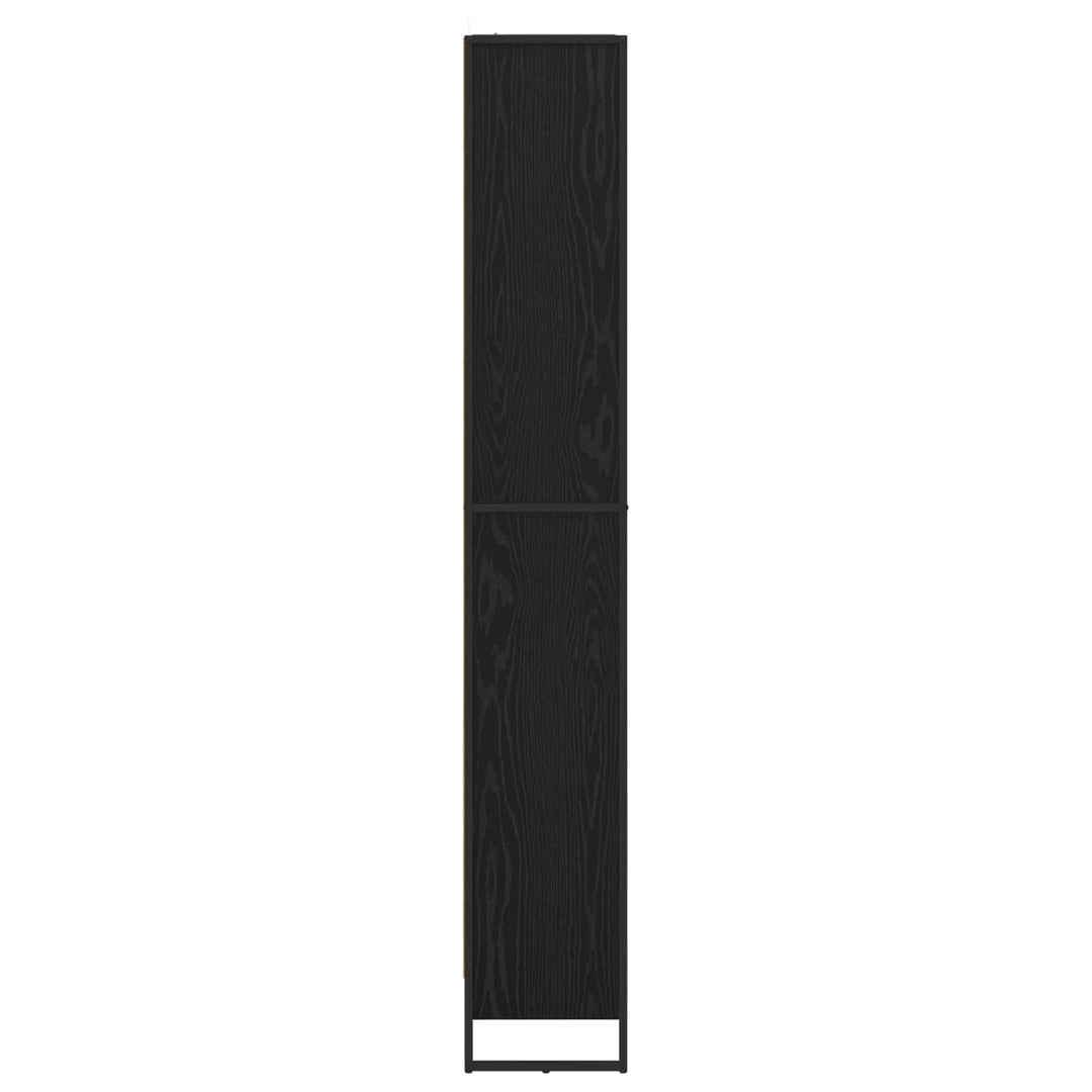 Bogskab 80 x 30 x 189,5 cm Konstrueret træ Sort eg