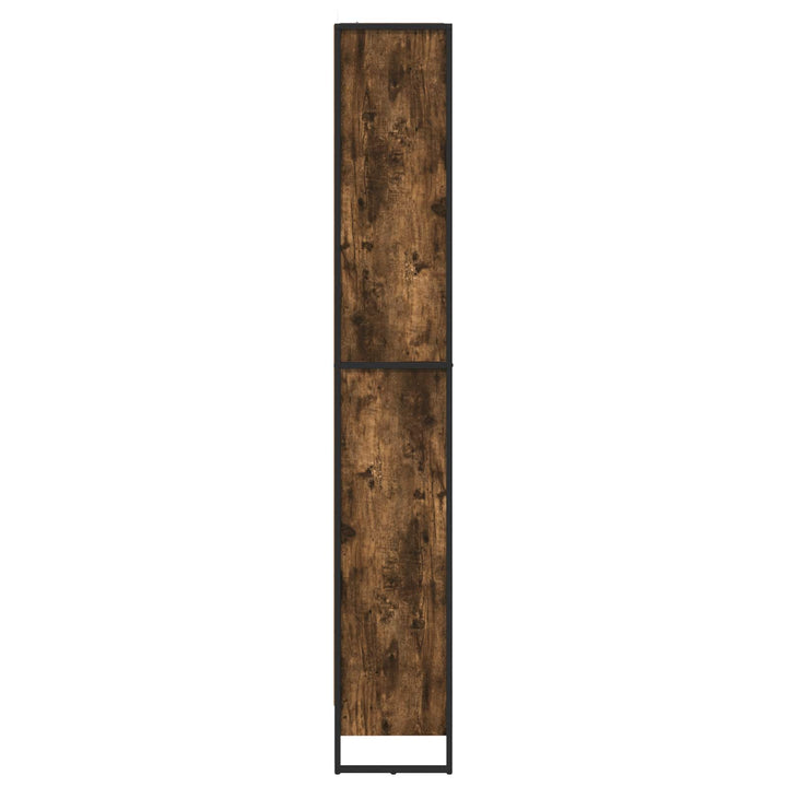 Bogskab 80 x 30 x 189,5 cm Konstrueret træ Røget Eg