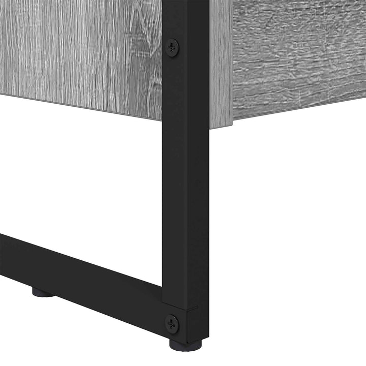Bogskab 80 x 30 x 189,5 cm Konstrueret træ Grå Sonoma