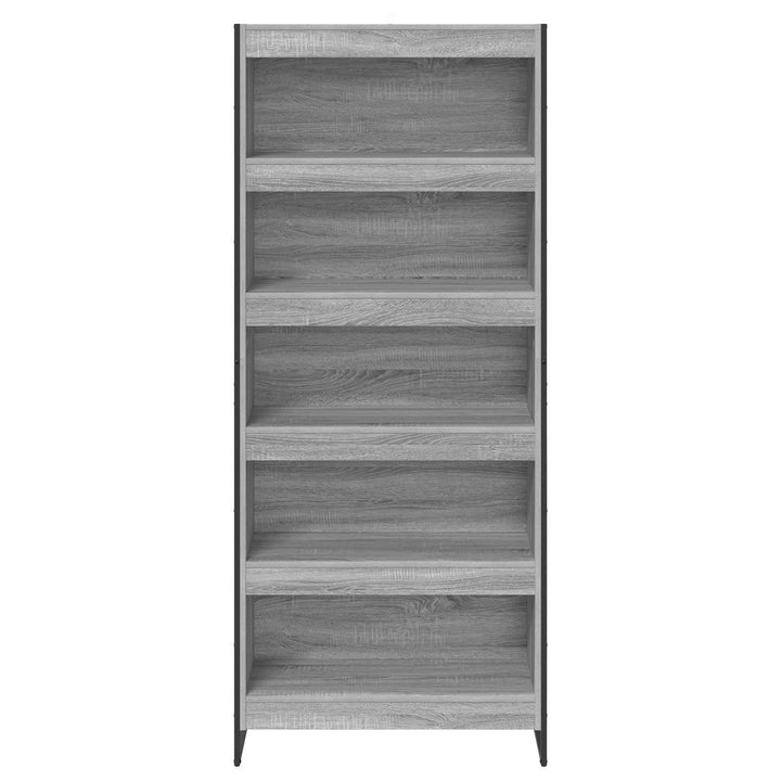 Bogskab 80 x 30 x 189,5 cm Konstrueret træ Grå Sonoma