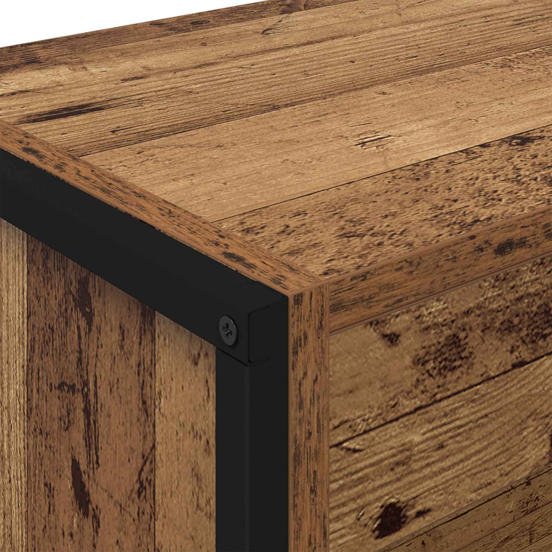 Bogskab 80 x 30 x 189,5 cm Konstrueret træ Gammelt træ