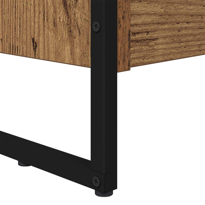 Bogskab 80 x 30 x 189,5 cm Konstrueret træ Gammelt træ