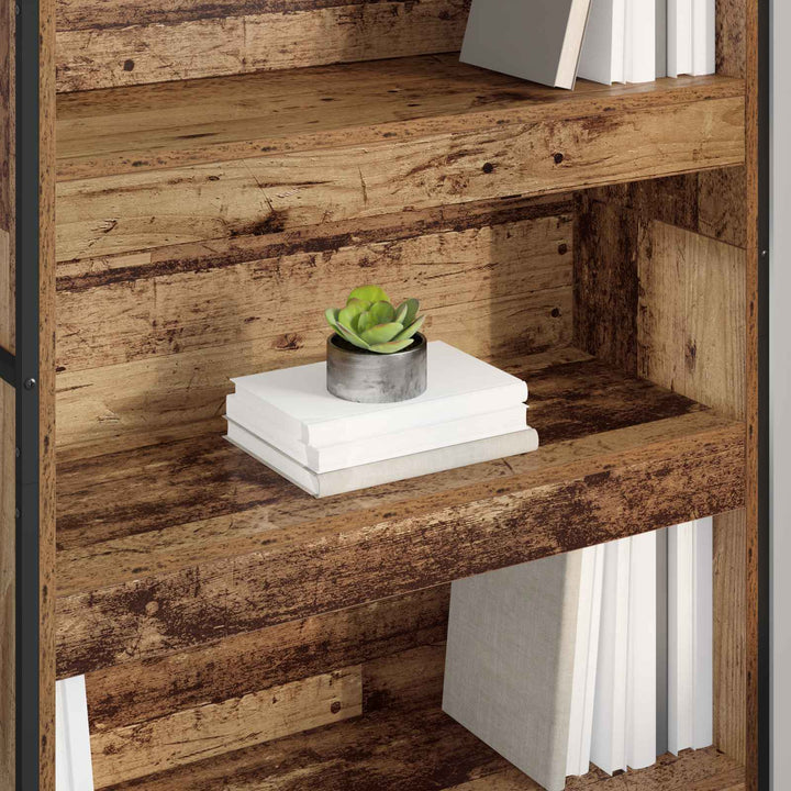 Bogskab 80 x 30 x 189,5 cm Konstrueret træ Gammelt træ