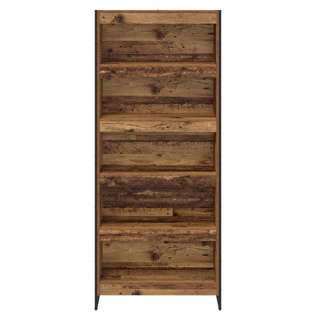 Bogskab 80 x 30 x 189,5 cm Konstrueret træ Gammelt træ