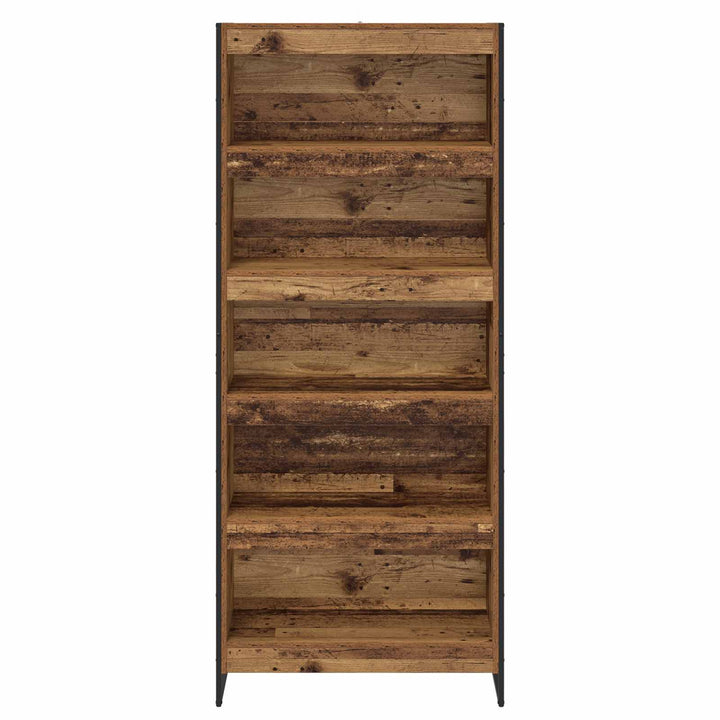 Bogskab 80 x 30 x 189,5 cm Konstrueret træ Gammelt træ