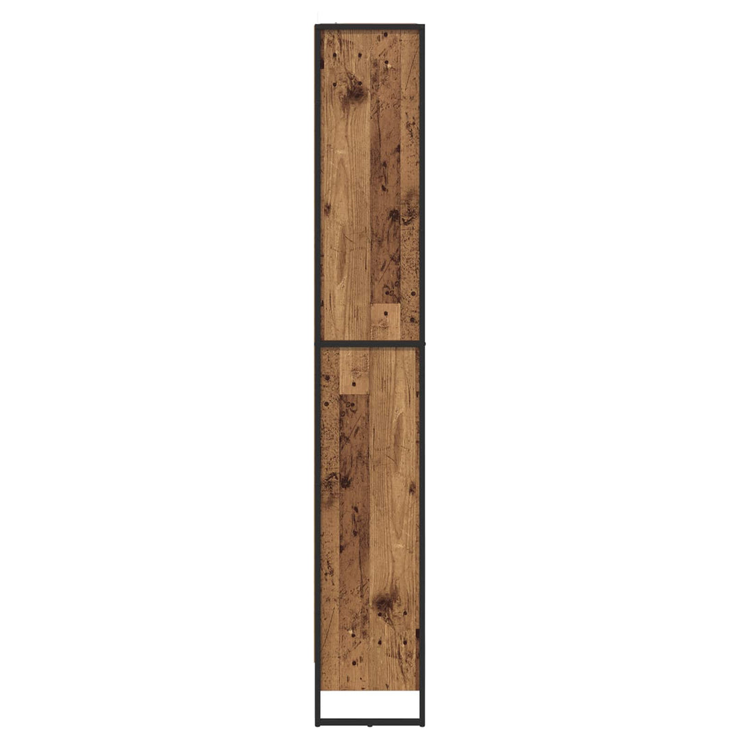 Bogskab 80 x 30 x 189,5 cm Konstrueret træ Gammelt træ
