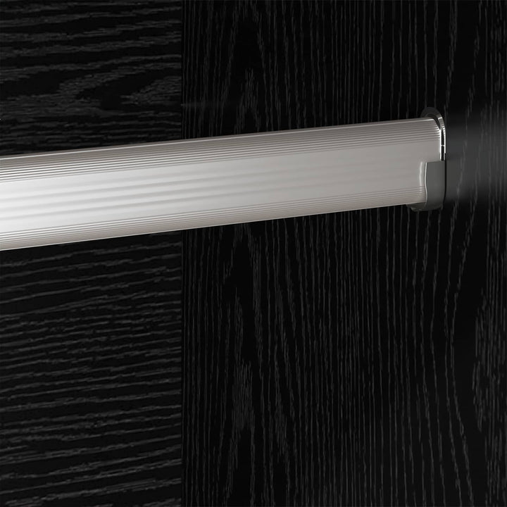 Warderobe 2 pcs Sort eg 50 x 50 x 200 cm Konstrueret træ