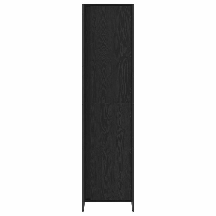 Warderobe med dør Sort eg 50 x 50 x 200 cm Konstrueret træ