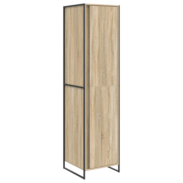 Warderobe med dør Sonoma 50 x 50 x 200 cm Konstrueret træ