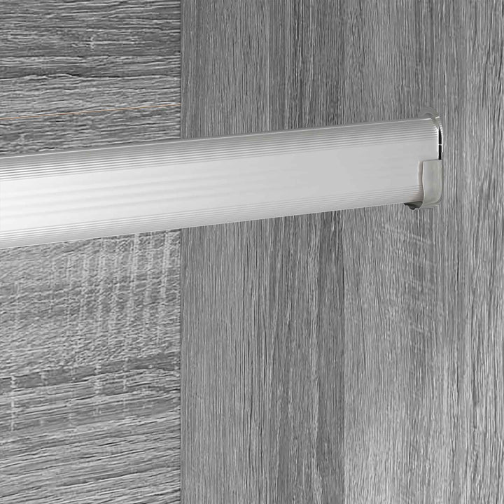 Warderobe 2 pcs Grå Sonoma 50 x 50 x 200 cm Konstrueret træ