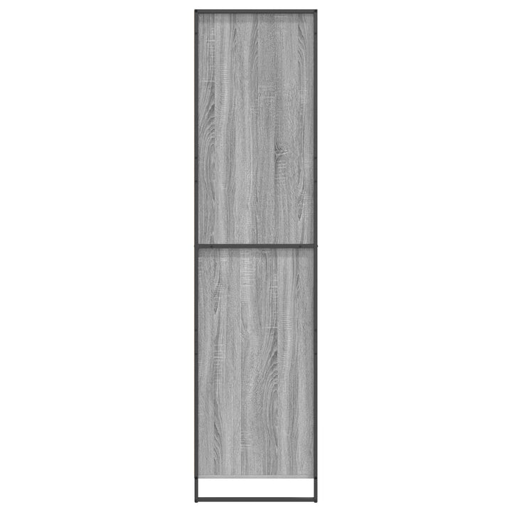 Warderobe med dør Grå Sonoma 50 x 50 x 200 cm Konstrueret træ