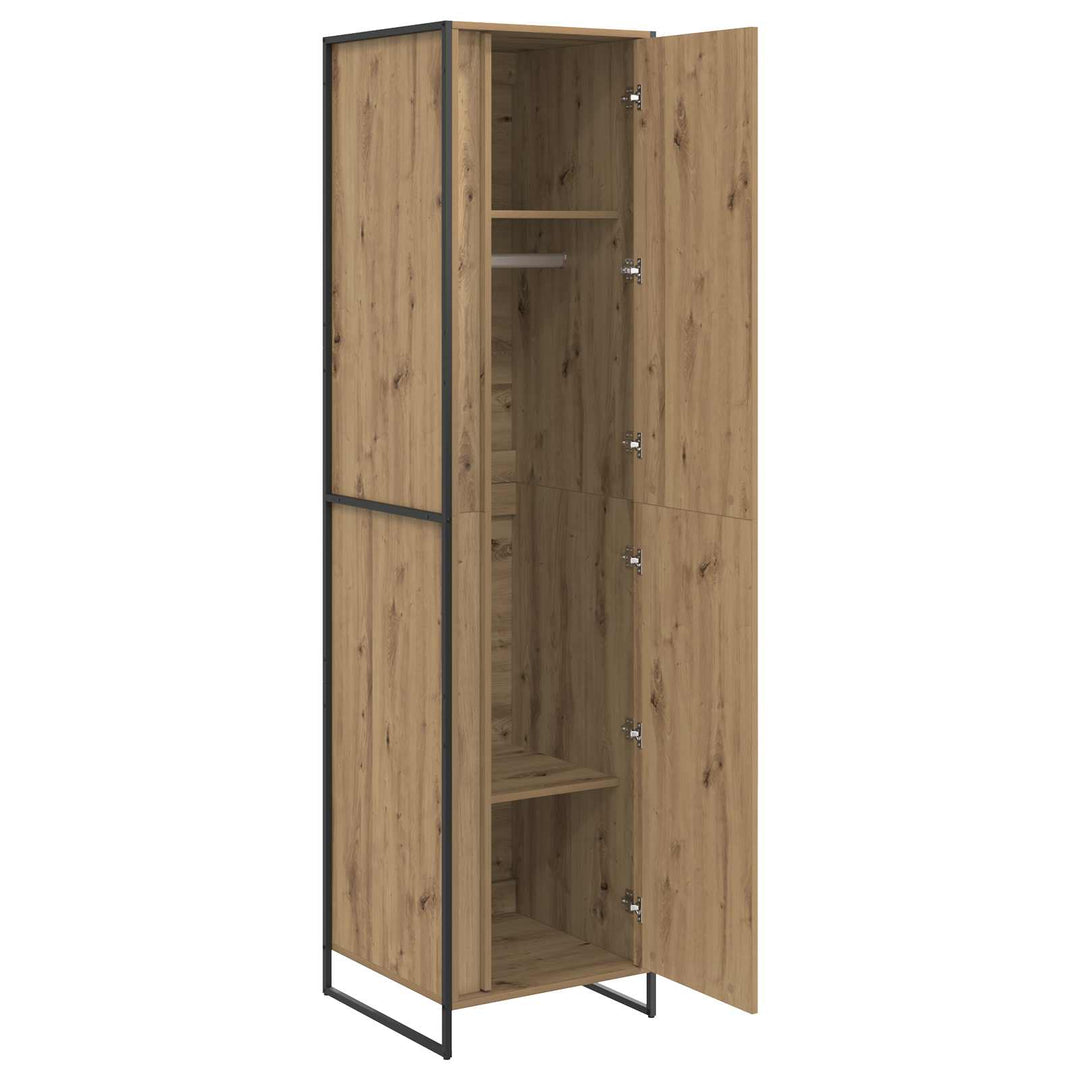 Warderobe med dør Artisan eg 50 x 50 x 200 cm Konstrueret træ